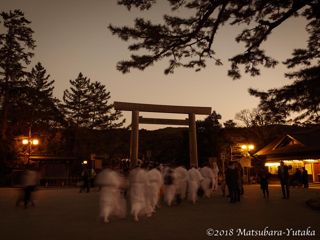 大晦日の伊勢神宮内宮(皇大神宮)
