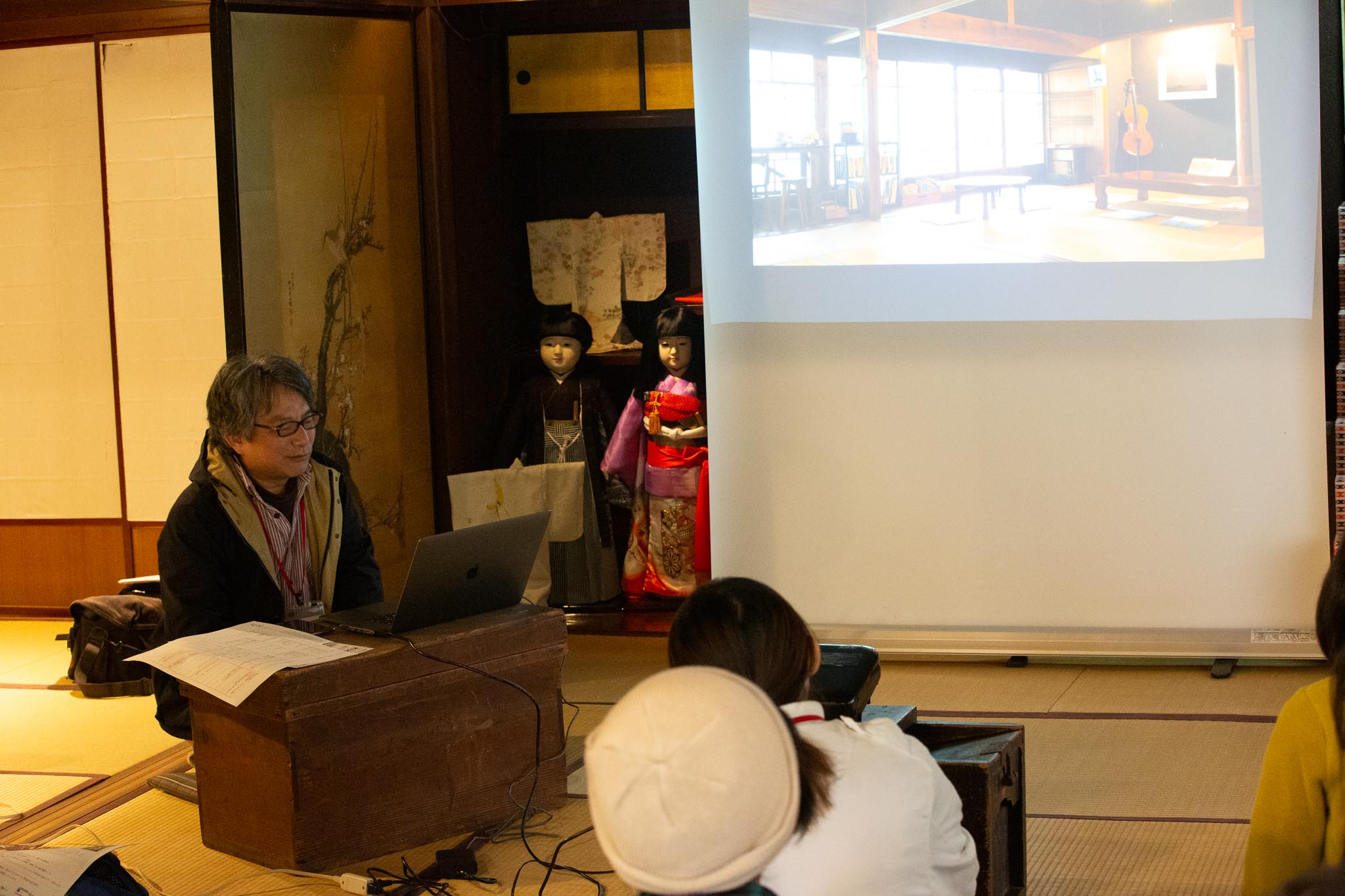 熊野まち歩き撮影講座(座学中)