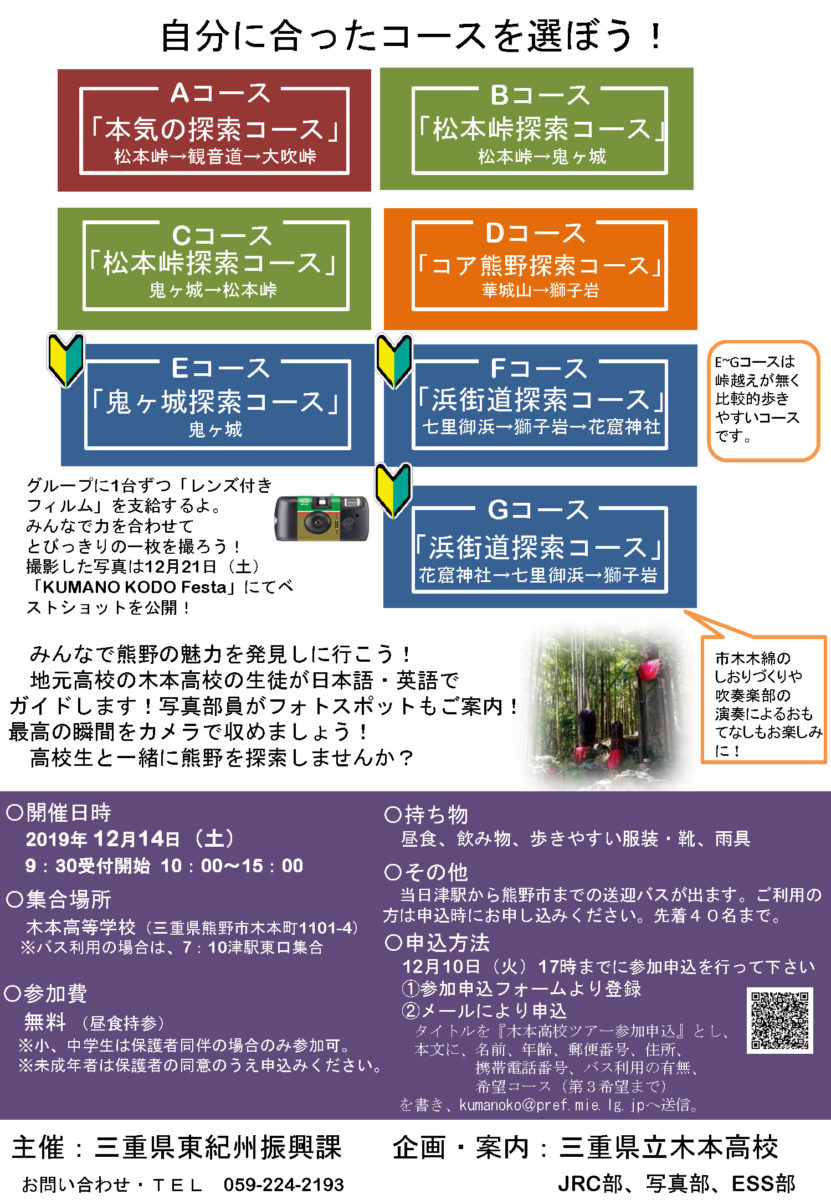 2019木本高校WS募集チラシ(裏面)